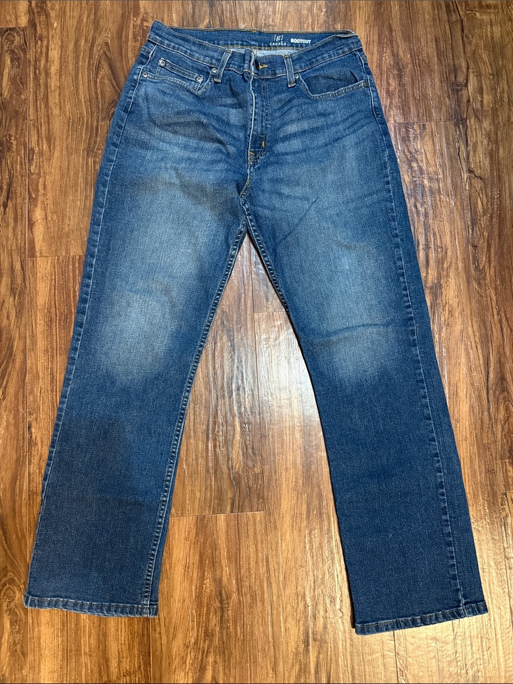 George Men's Dark Blue Bootcut Jeans